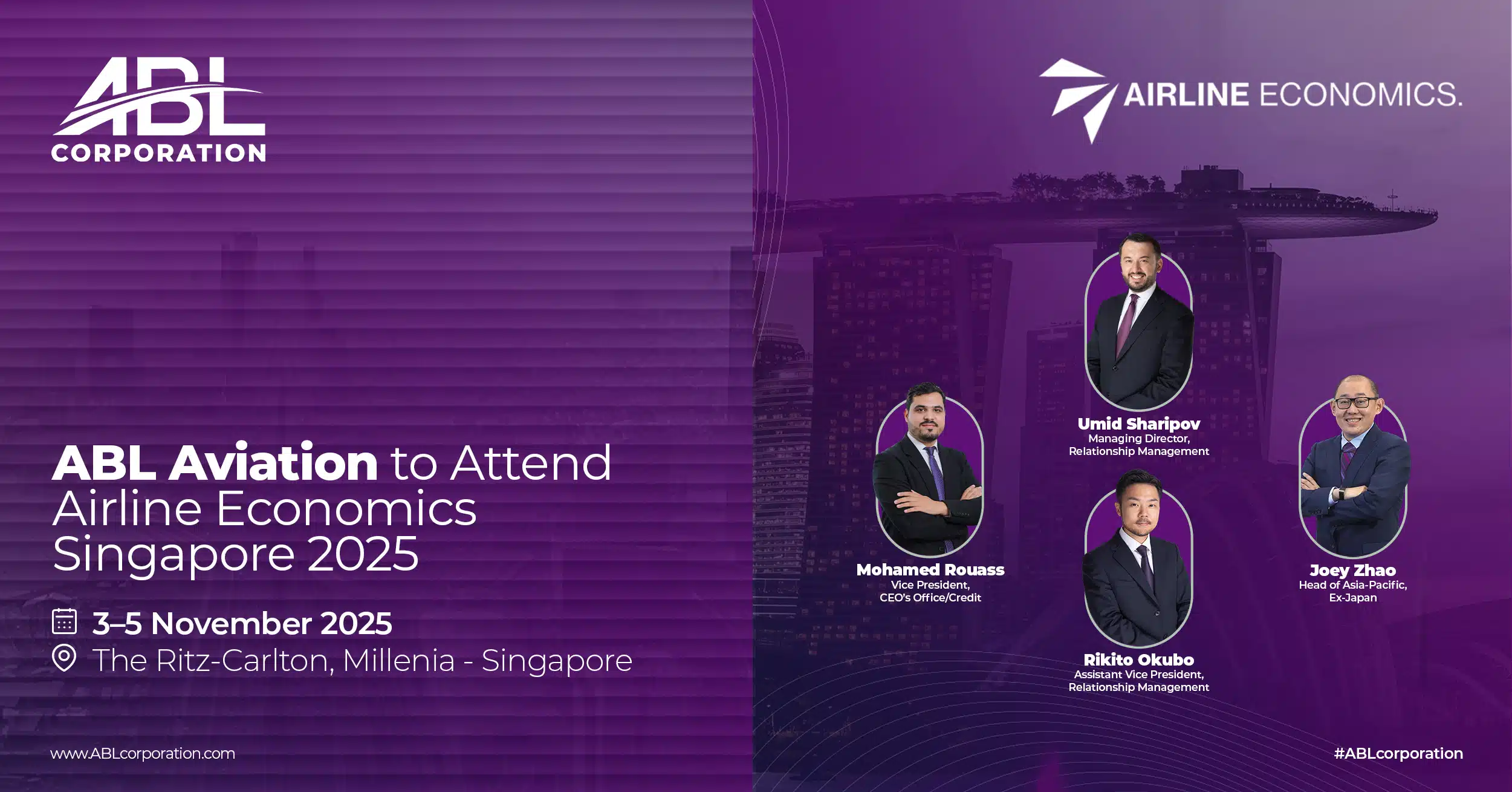 ABL Aviation to Attend Airline Economics Singapore 2025