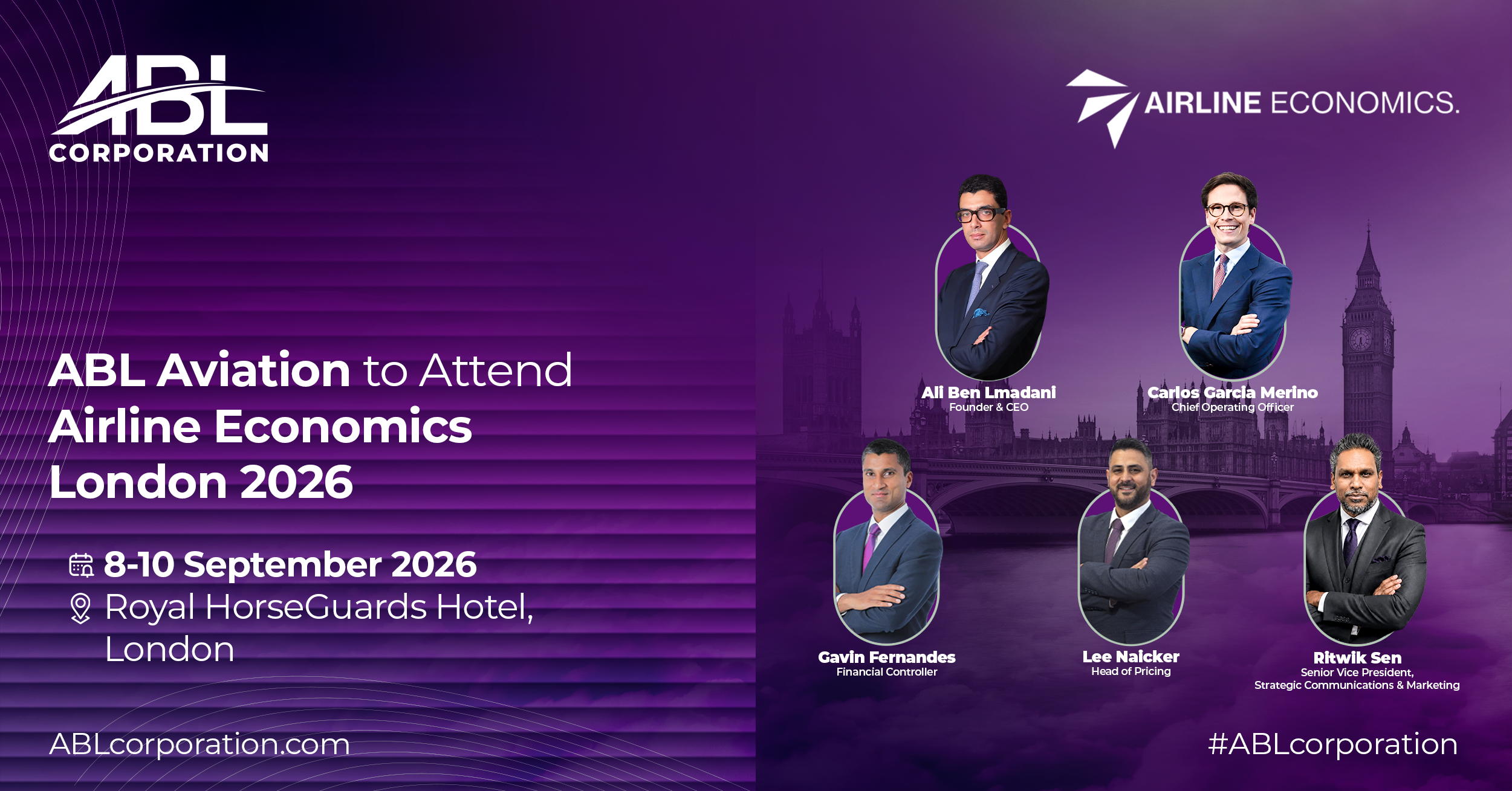 ABL AVIATION TO ATTEND AIRLINE ECONOMICS GROWTH FRONTIERS LONDON 2026